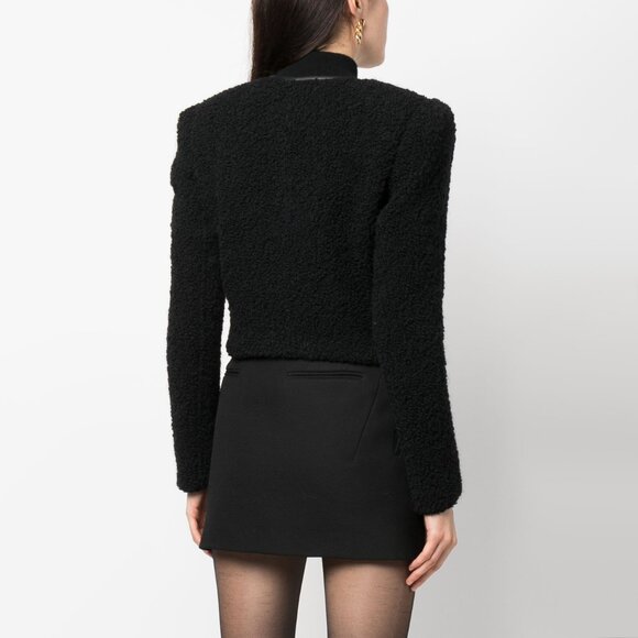 Isabel Marant "Gradilia" Cropped Bouclé Jacket in Black, size 36 - Picture 3 of 11